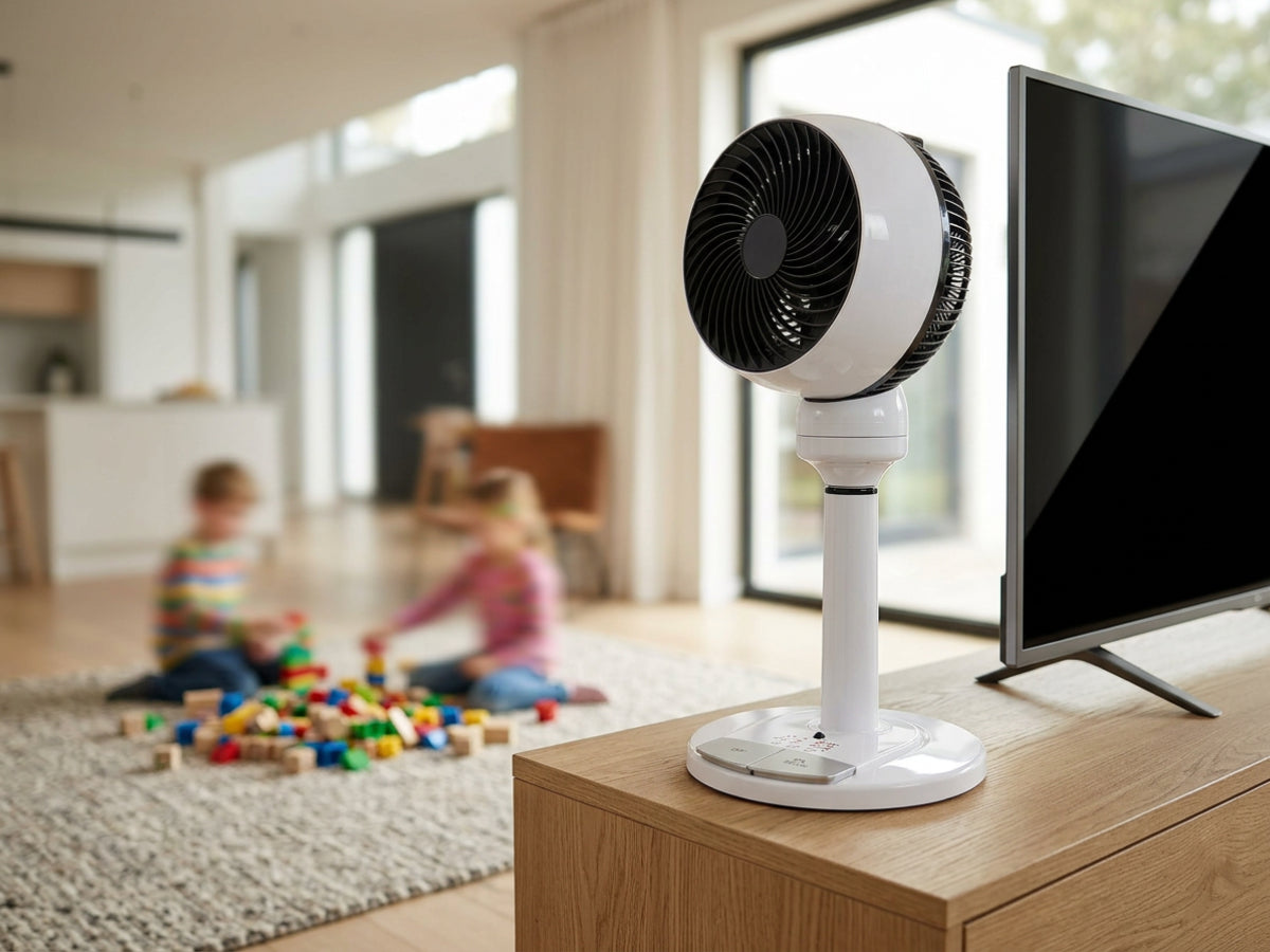 Control remoto para una comodidad total con el ventilador con ventilación automática multidireccional NDX